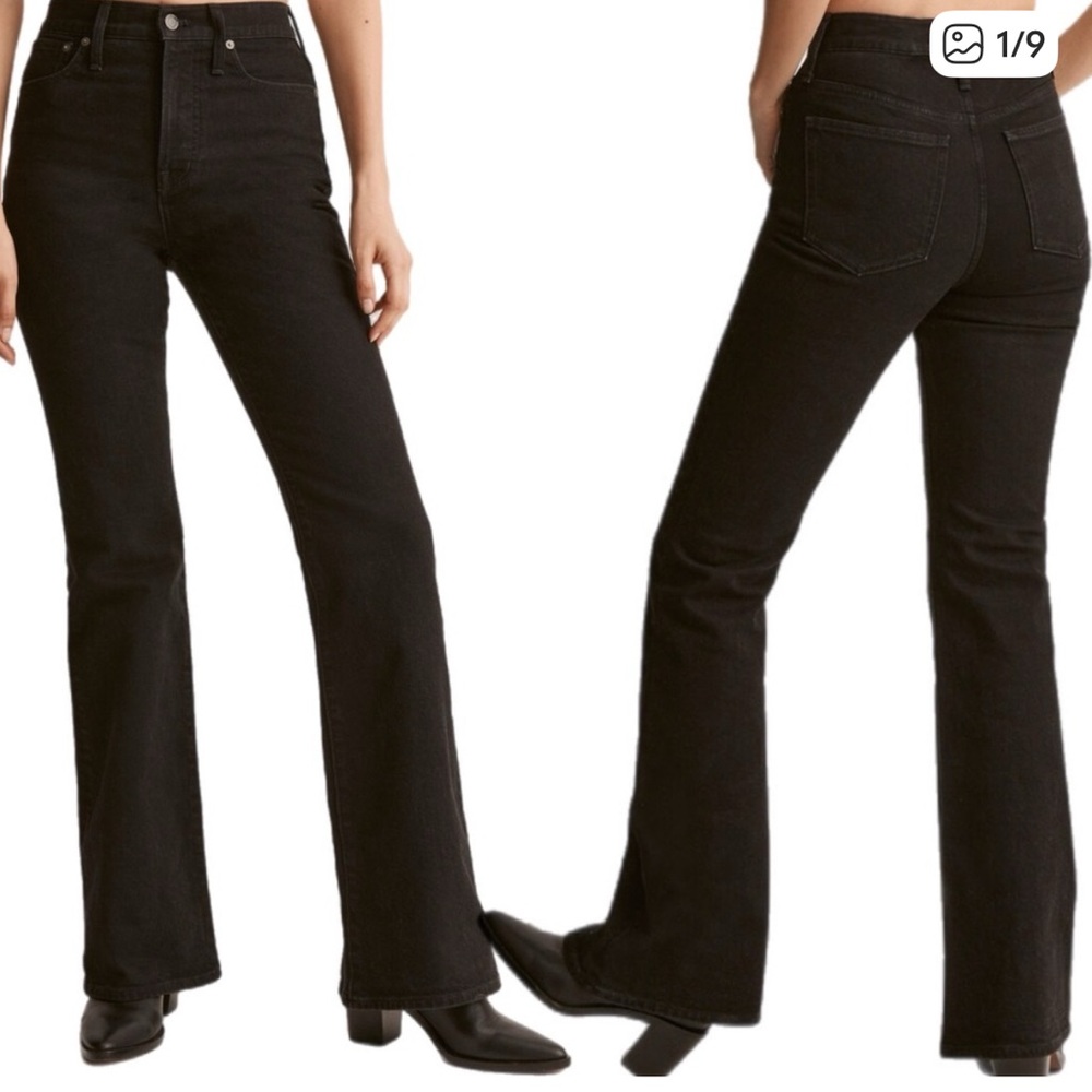 Madewell The Perfect Vintage Flare Jean Black Size 26